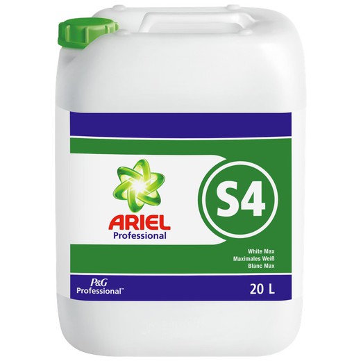Ariel s4 aditivo para sistema de lavado blancura máxima 20 litros