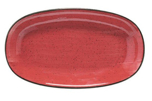 Travessa oval 34x19,5cm vermelho paixão