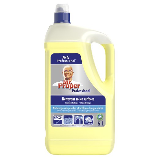 Mr proper 7 limpiador multisuperficies y suelos limón 5 litros