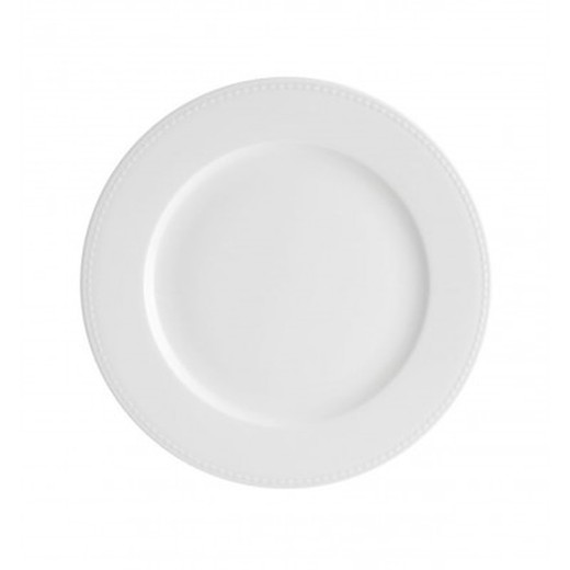 Perla white plato postre 21 cm