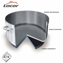 Cacerola baja con tapa 32 cm