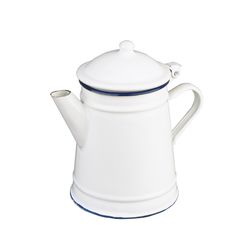Cafetera Conica vintage blanca