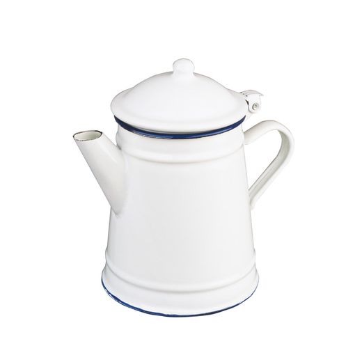 Cafetera Conica vintage blanca