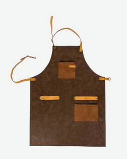 Davantal barista marró