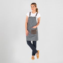 davantal amb peto gobi arpillera gris marengo