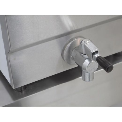 Freidora eléctrica 10 litros. Un seno. Con grifo