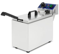 Freidora eléctrica 8 litros. Un seno. Sin grifo