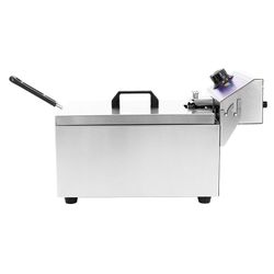 Freidora eléctrica 8 litros. Un seno. Sin grifo