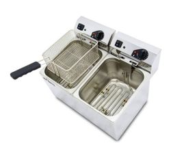 Freidora eléctrica evolution sin grifo 10+10 litros