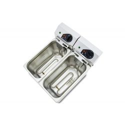 Freidora eléctrica evolution sin grifo 5+5 litros