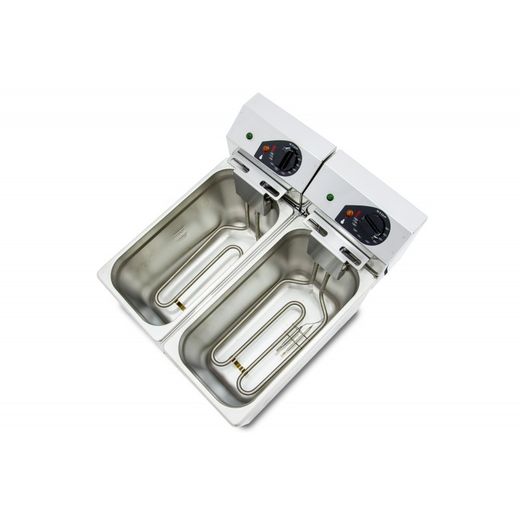 Freidora eléctrica evolution sin grifo 5+5 litros