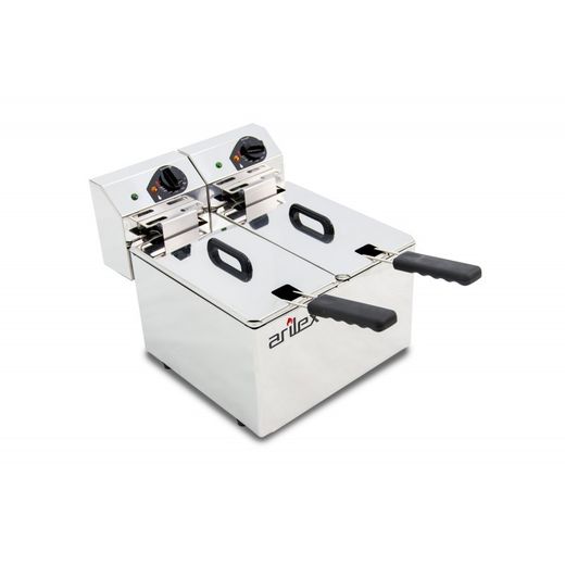 Freidora eléctrica evolution sin grifo 5+5 litros