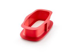 Molde rectangular Duo 15cm rojo