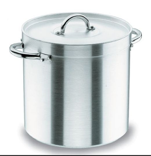 Olla recta con tapa 24 cm chef-aluminio