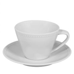 Perla taza desayuno 33 cl con platillo