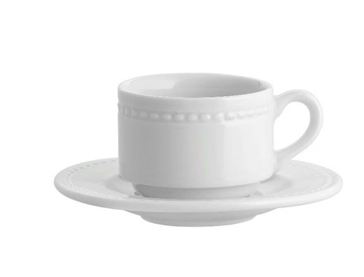 Perla taza te 20 cl con platillo
