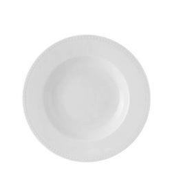 PERLA WHITE Plat fondo 24 cm