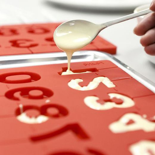 Piruletes números 3d vermell