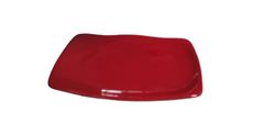 Plato rectangular 280x195mm, rojo Alabama