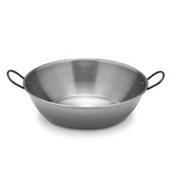 Paella fonda polida amb nanses 50 cm